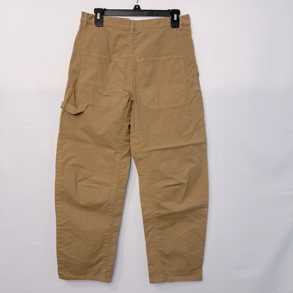 Nili Lotan Carpenter Slouchy Pants Men Size 29 Cotton Twill Khaki Tan - Picture 4 of 14
